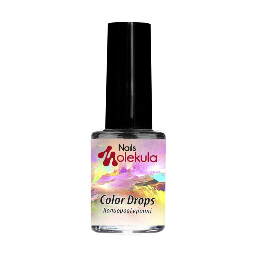 Акварель для дизайну нігтів Nails Molekula Professional Color Drops, Violet, 6 мл